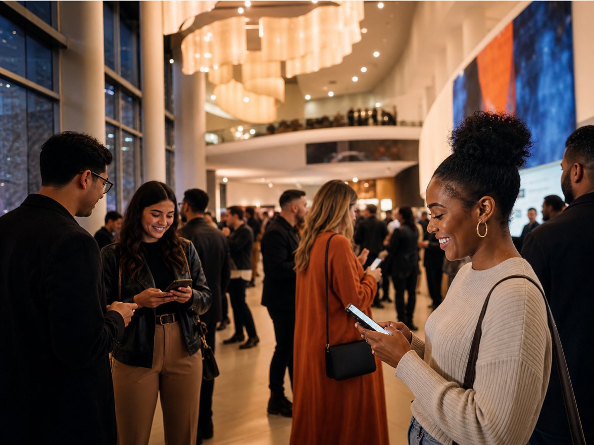 Digital media experience at an event environment